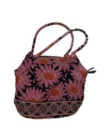 Vera Bradley Pink Daisy Floral Quilted Tote Bag With Zipper Closure &amp; In... - $282.25 MXN