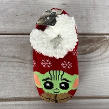 NWT Star Wars Mandalorian Grogu Baby Yoda Slipper Socks Size 4-10 Disney - £7.98 GBP