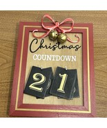 Christmas Advent Calendar 13 x 11 Inch NEW Countdown to Christmas Plaque - £18.82 GBP