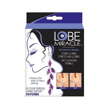 Lobe Miracle Ear Lobe Support Patches, 60 Count - £7.76 GBP