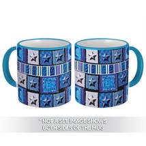 Patchwork Star Pattern : Gift Mug Moon Sun Abstract Decor Frame Mosaic Wall Diy - £12.74 GBP