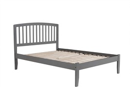 Afi Richmond Platform Bed, Full, Grey, Open Footboard, And Turbo Charger. - £298.95 GBP