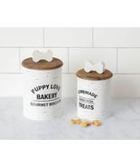 2 Dog Treat Canisters- Puppy Love Bakery - £38.36 GBP