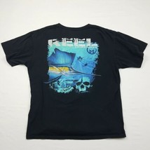 Reel Legends Men&#39;s T-shirt Size XL Black Sailfish TD17 - £6.20 GBP