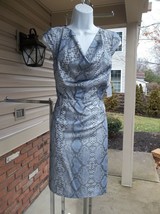 Nwt Marc New York Blue Snake Print Dress 12 - $34.99