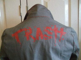 Trash Kulture womans khaki/grey Punk grunge fitted jacket UK 10 BNWT - $59.57