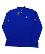 Polo Ralph Lauren Polo Men S Royal Blue Classic Long Slv Embroidered Pon... - $67.91 CAD