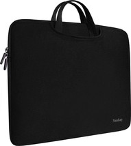 Laptop Sleeve Bag 15.6-In. Briefcase Handle Pockets Notebook Computer Protective - £18.98 GBP