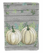 White Pumpkins Tapestry Autumn Fall Thanksgiving Table Runner 72&quot; x 13&quot; - $24.18