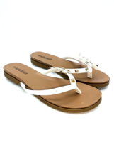 Olivia Miller Varadero Bow Flip Flop Sandals- White, US 8 *defect* - $15.10