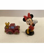 Vintage Minnie Mouse &amp; Pluto Plastic Figurines. - $6.78 CAD