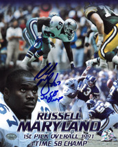 Russell Maryland signed Dallas Cowboys 8x10 Photo 3X SB Champ (collage)-... - £15.65 GBP