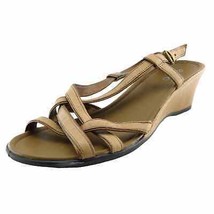 ECCO Size 40 M Brown Strappy Leather Women Sandal Shoes - $19.75