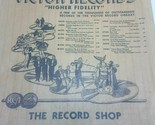 VICTOR RECORDS Printed Paper Bag 78 RPM The Record Shop Seattle 1320 5th... - $16.78