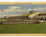 Hotel Last Frontier Casino Linen Postcard Las Vegas Nevada 1940&#39;s - $14.02