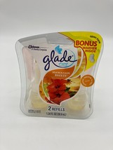 Glade PlugIns Hawaiian Breeze 2 Scented Oil Refills &amp; 1 Warmer 1.34 Oz - £7.64 GBP