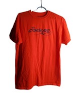 Electric Orange Sz L Tee T-Shirt Cotton blend Stingrays Gildan Dry Blend... - $10.39