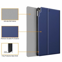 Fintie Case w/ Built-in Apple Pencil Holder AIR 2019 PRO 2017 10&#39;5&quot; NAVY... - £12.69 GBP