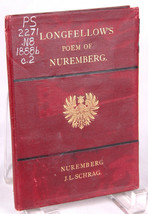 NUREMBERG poem Henry W Longfellow-2nd Edition-7 Engravings-Schrag-Antiqu... - $23.36