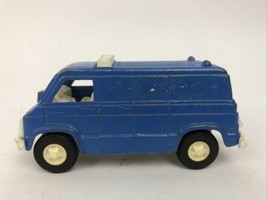 Vintage 1970 Tootsie Toy Blue Panel Los Angeles Police Van Toy - LOOK - £7.90 GBP