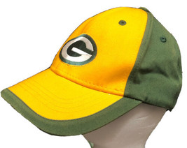 Green Bay Packers NFL Team Apparel Adult Hat Yellow/Green Cap Adjustable - £8.51 GBP