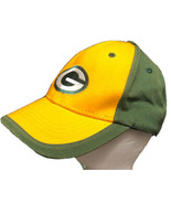 Green Bay Packers NFL Team Apparel Adult Hat Yellow/Green Cap Adjustable - £8.62 GBP