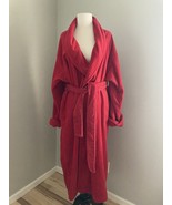 Vintage 90’s/ Y2K Victoria’s Secret Turkish Cotton Terry Red Bathrobe. S... - $44.55