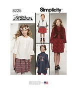 Simplicity Sewing Pattern 8225 Dress Skirt Vest Top Girls Size 7-14 - $8.99