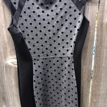 Enfocus petite polkadot black and gray dress size 10 P - £27.24 GBP