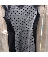 Enfocus petite polkadot black and gray dress size 10 P - £27.26 GBP