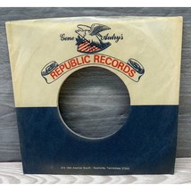 Gene Autry Republic Records Company Sleeve 45 RPM Vinyl Eagle Nashville TN - $9.87