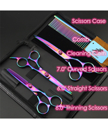 7.0 Inch Professional Pet Scissors for Dog Grooming Dogs Shears Hair Cut... - £17.38 GBP