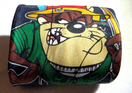 Vintage 1996 Looney Tunes Mania Character Tie Fishing Taz &amp; Shark 56 Inc... - $16.57 CAD