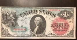 Reproduction $1 United States Note 1869 Washington “Rainbow Note” Currency Copy - £3.18 GBP