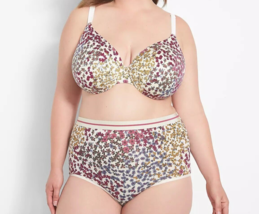 Lane Bryant CACIQUE Cotton BOYSHORT Panty Wide Waist FIELD Floral PLUS 2... - $15.03