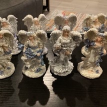 K&#39;s Collection Heavenly Angels Figurines Rare Set Of 8 - £37.00 GBP