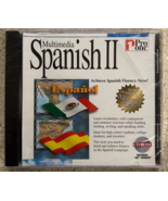 Multimedia Spanish II Achieve Spanish Fluency Now! Pro One PC CD Rom New... - $660.20 MXN