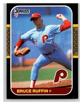 1987 Donruss #555 Bruce Ruffin NM Near Mint RC Rookie Phillies - £1.34 GBP