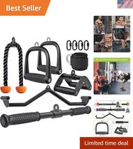 Triceps LAT Pulldown Attachments Home Gym Workout Accessories with Non-S... - $130.67