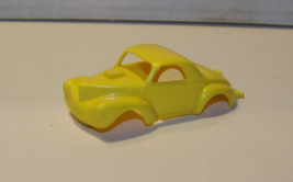 Aurora T-Jet HO slot car body yellow Willys Gasser - £23.39 GBP
