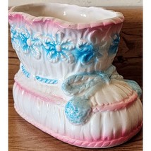 Vintage Ardco Planter Baby Shoe Planter Nursery Baby Bootie 1960s Pink &amp;... - $217.34 MXN