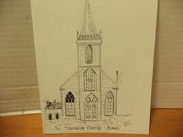 St. Theresa Church Birds Movie Greeting Card - €8,52 EUR