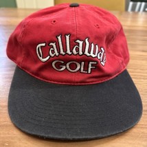 Callaway Golf Red Black Baseball Cap Hat Strapback Big Bertha Vintage On... - £10.01 GBP