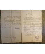 Old Vintage Documents letters Hungary About Jewish Community 1896 - $886.13 MXN