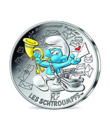 France 10 Euro Silver 2020 Postman The Smurfs Colored Coin Cartoon 00400 - $49.49