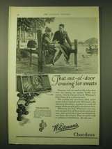 1924 Whitman&#39;s Salmagundi Chocolates Ad - That out-of-door craving for sweets - £14.62 GBP