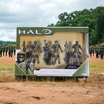 Halo Infinite UNSC Marines Action Figure 9 Piece Set 3 Marines Stand And Weapons - £19.63 GBP