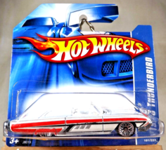 2006 Hot Wheels Collector #181 1963 THUNDERBIRD White w/Lace Spokes  Short Card - £7.72 GBP