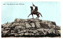 Buffalo Bill The Scout Cody, Wyoming Vintage Postcard Posted 1933 - £8.77 GBP