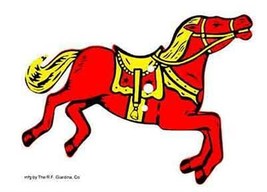 &quot;Of&quot; Horse For Gilbert Erector Set - Cardstock Copy Of Original - £5.57 GBP